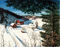 Farm in Snow